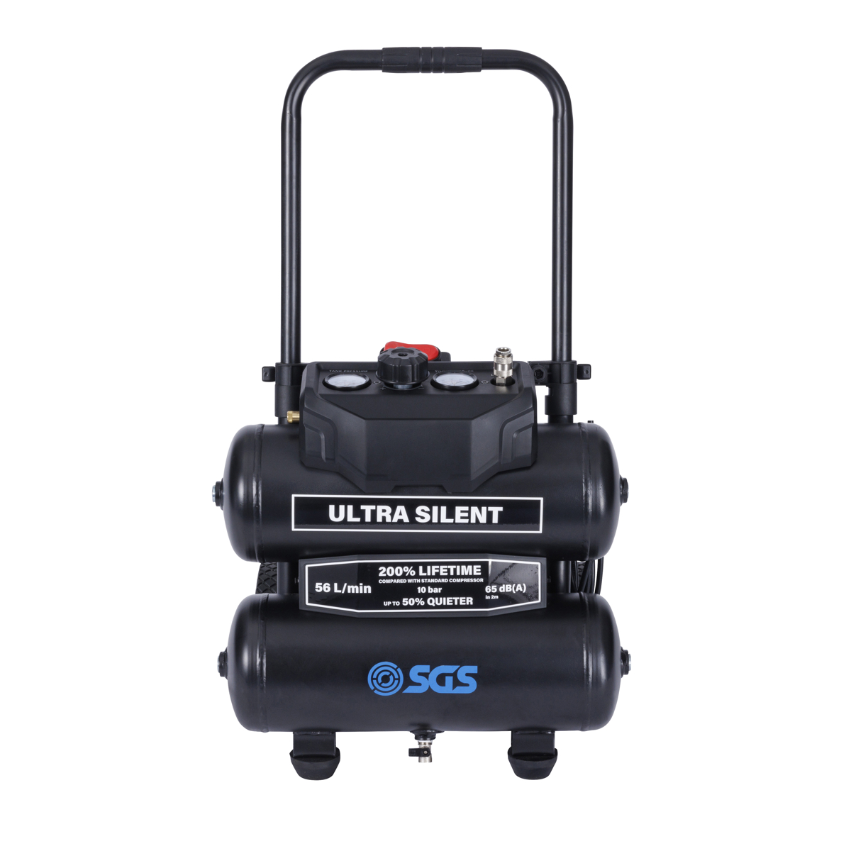 SGS Silent Air Compressor Oil Free 17L 1HP 5.6CFM